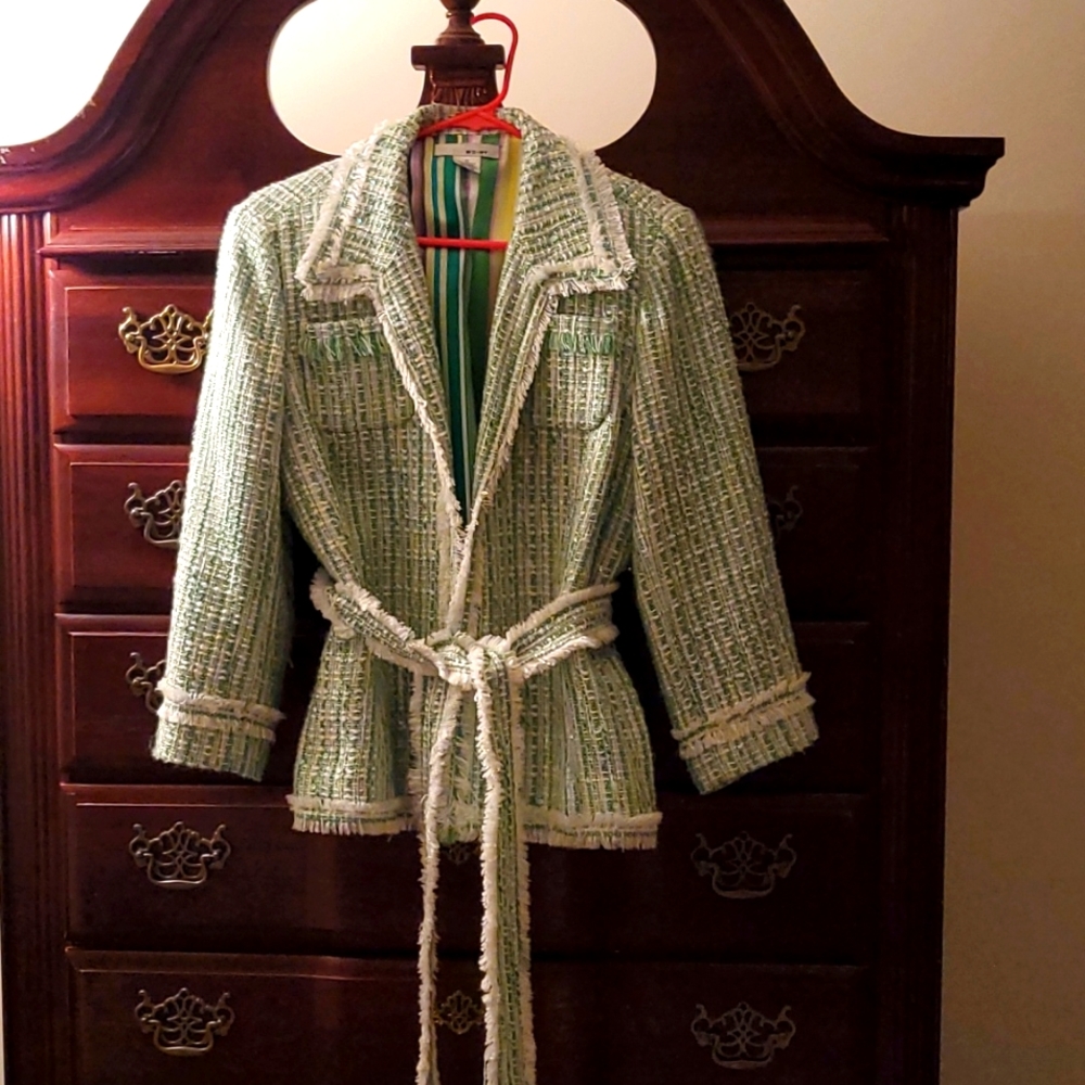 Green lime jacket Size 14